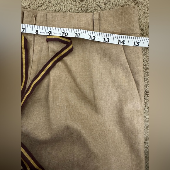 Manila Grace Women’s Tan Pants with Tulip Ankle Size 42 NWOT Wool / Viscose - Picture 10 of 11